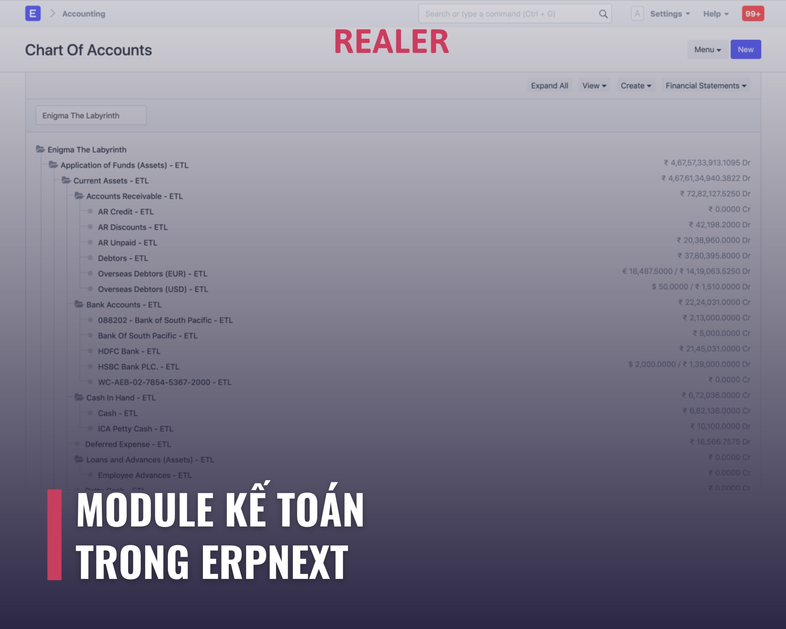 Module Kế toán trong ERPNext - ERPNext Việt Nam