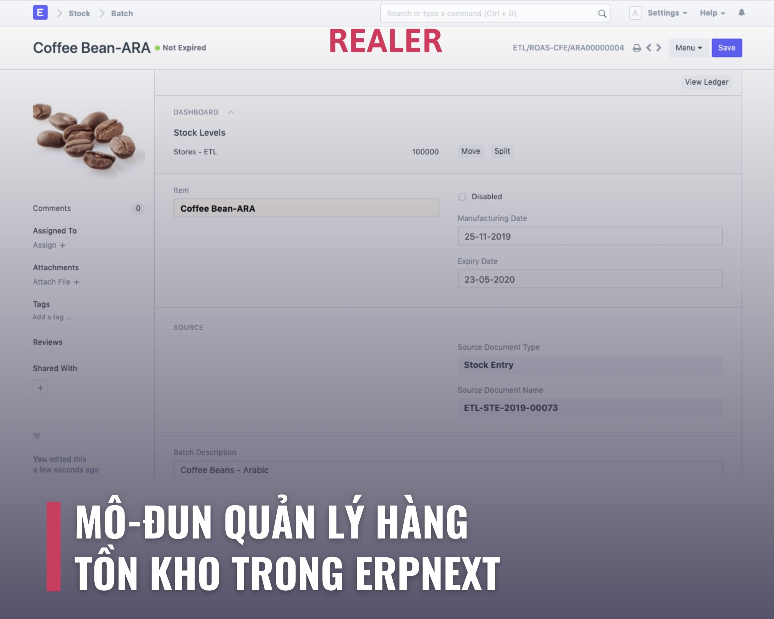 Mô-đun Quản lý Hàng tồn kho trong ERPNext - ERPNext Việt Nam