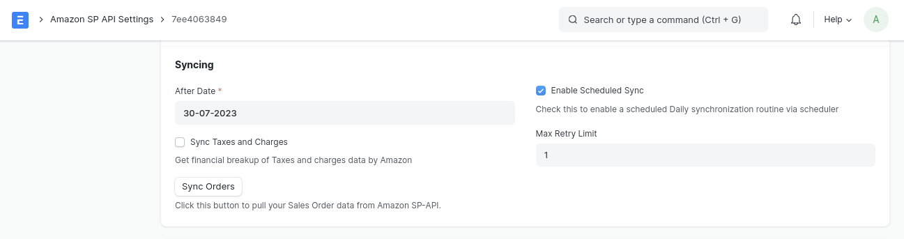 Hướng dẫn tích hợp Amazon SP-API trên ERPNext